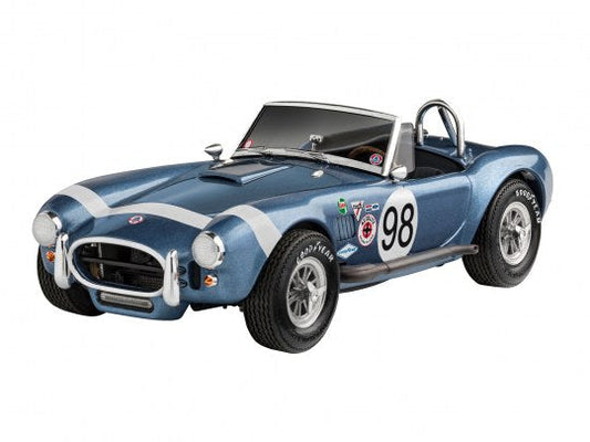 Model of a blue race car with number 98 on a white background