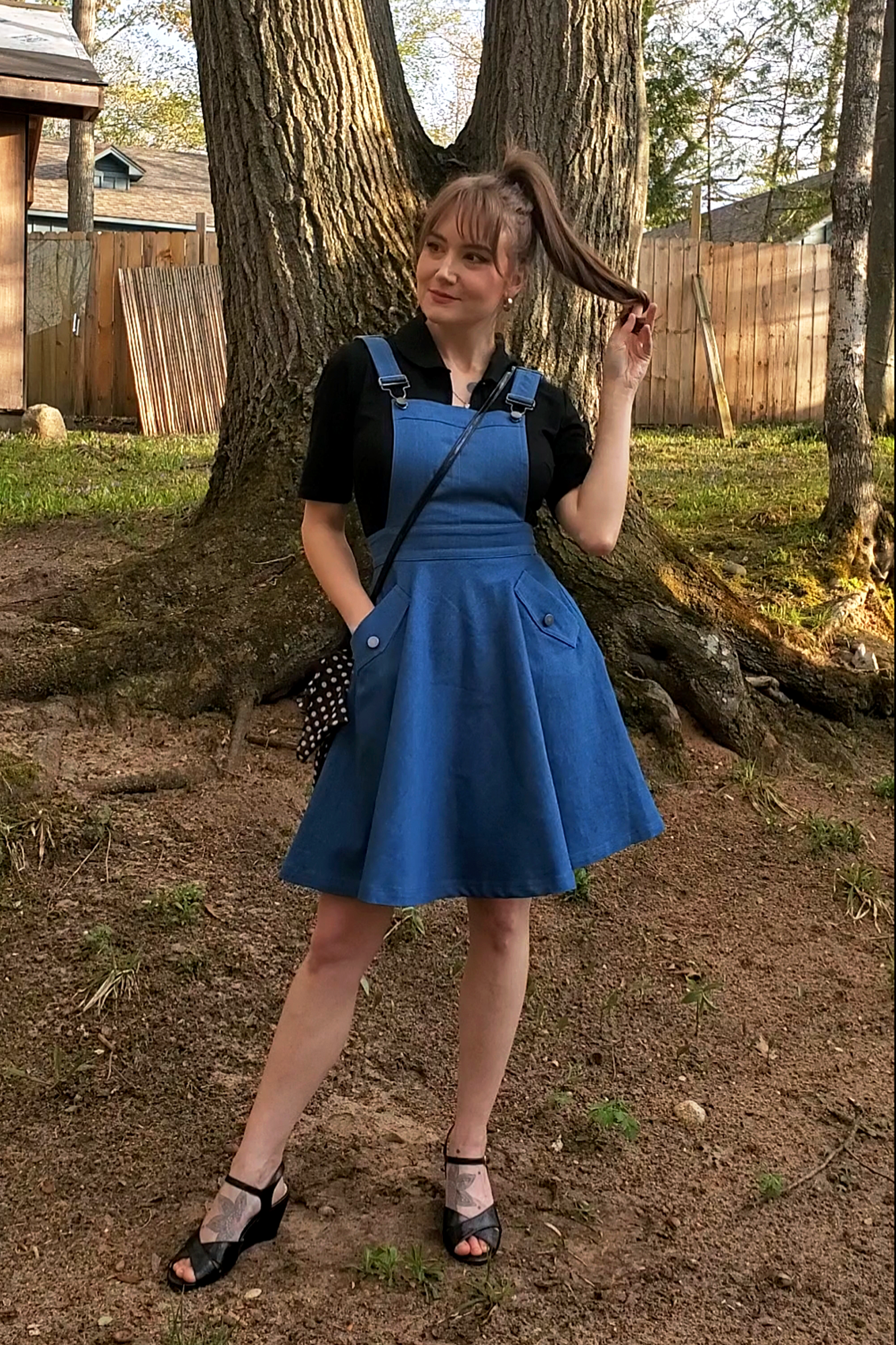 Vintage Style Denim Jumper