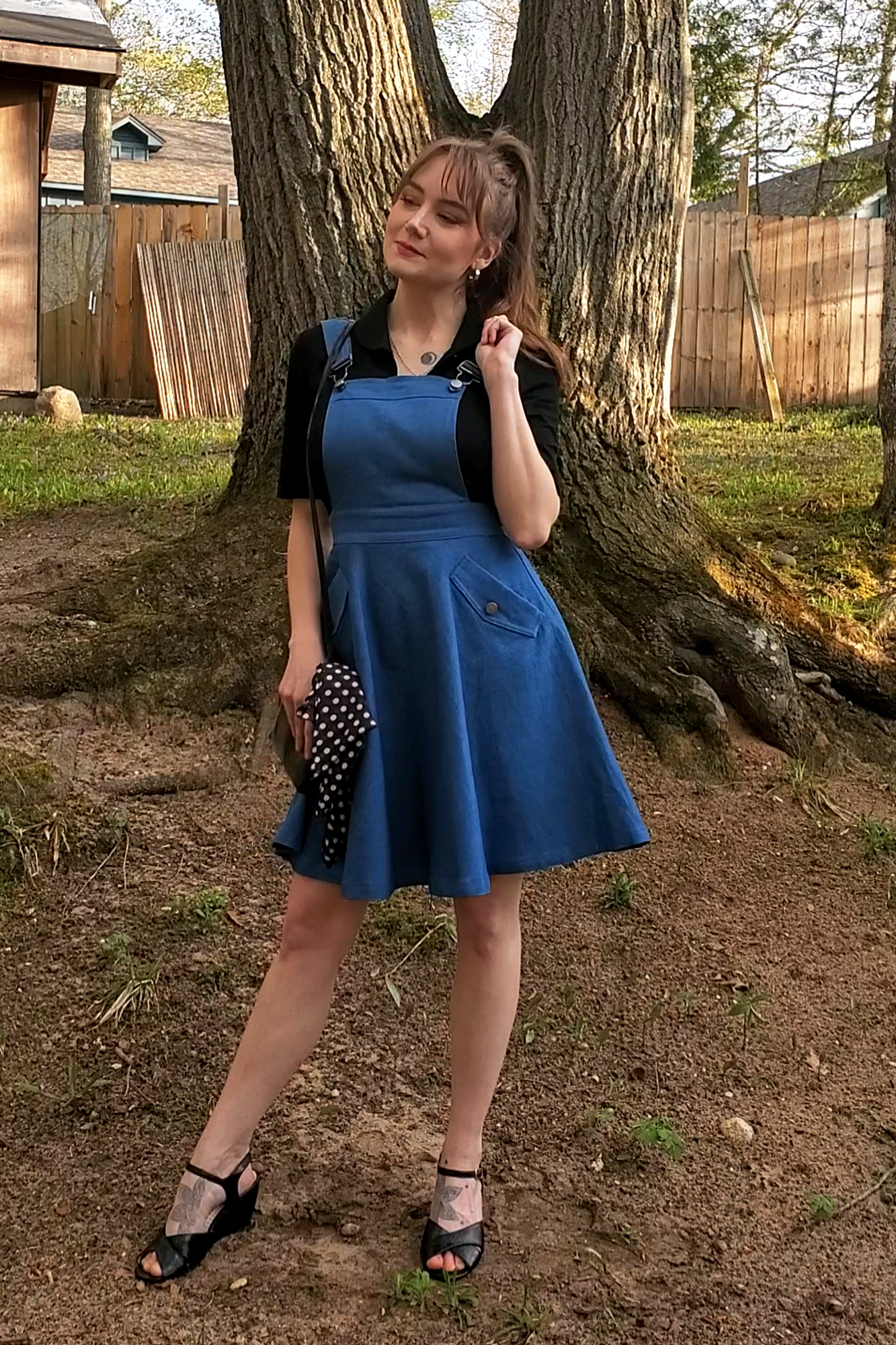 Vintage Style Denim Jumper