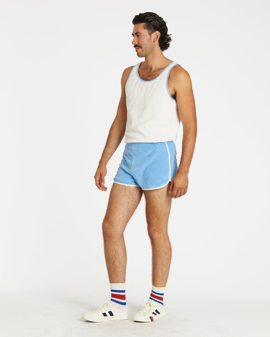 Terry Dolphin Short (Blue Poppy/Cream)