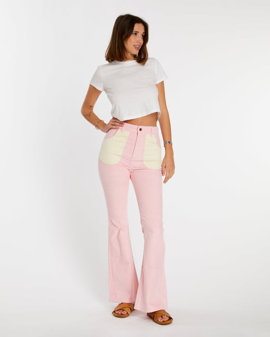 Women's Bell Bottom (Powder Pink/Cream)