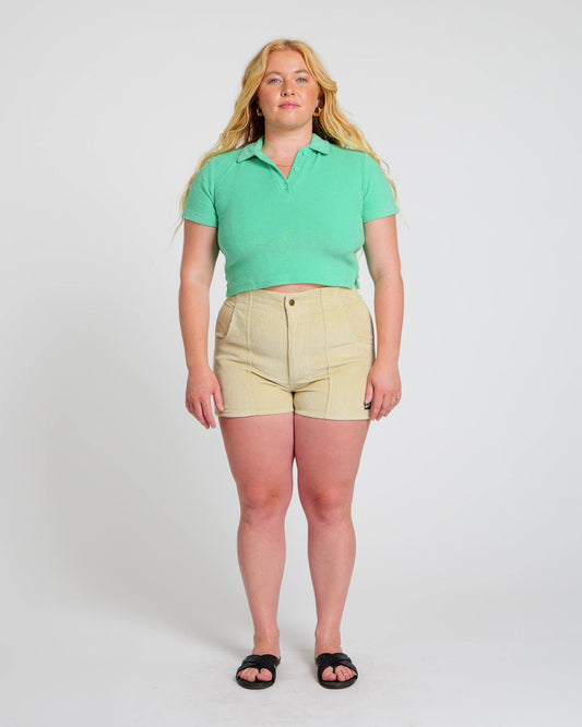 Women's Terry Polo (Mint)