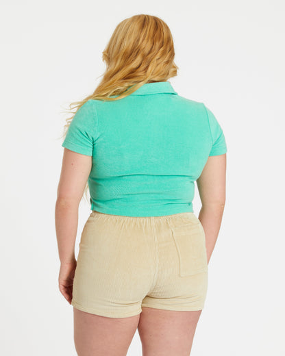 Women's Terry Polo (Mint)